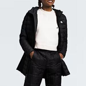 The North Face Women's TNF Black ThermoBall Eco Parka Puffer Jacket Size L